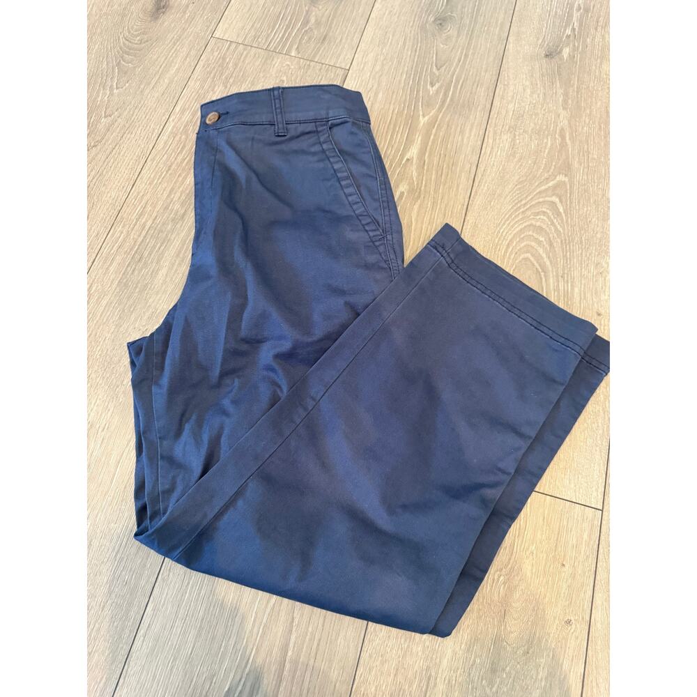 Gap Girlfriend Khaki Pants Womens 6 Navy Blue Stretch Casual Chino